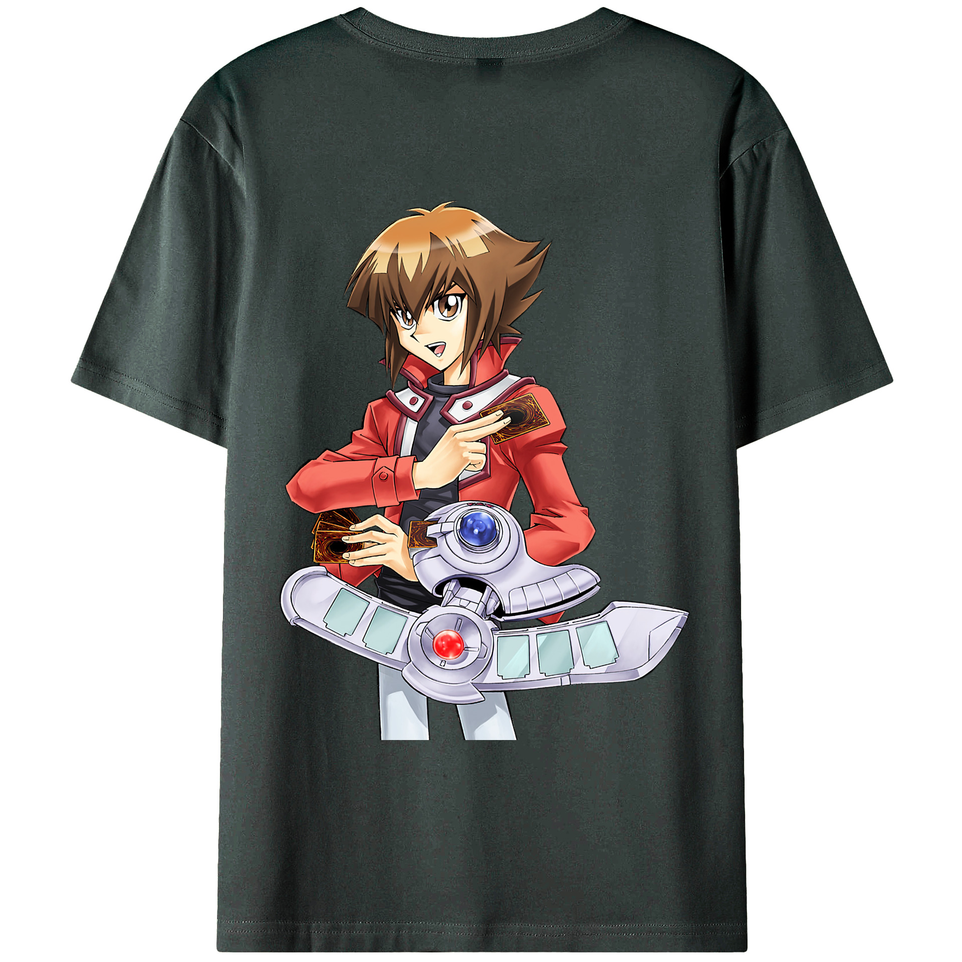 （画像用） 遊☆戯☆王 Yu-Gi-Oh! 綿100％ メンズ半袖Tシャツ（バックプリント） 通気性